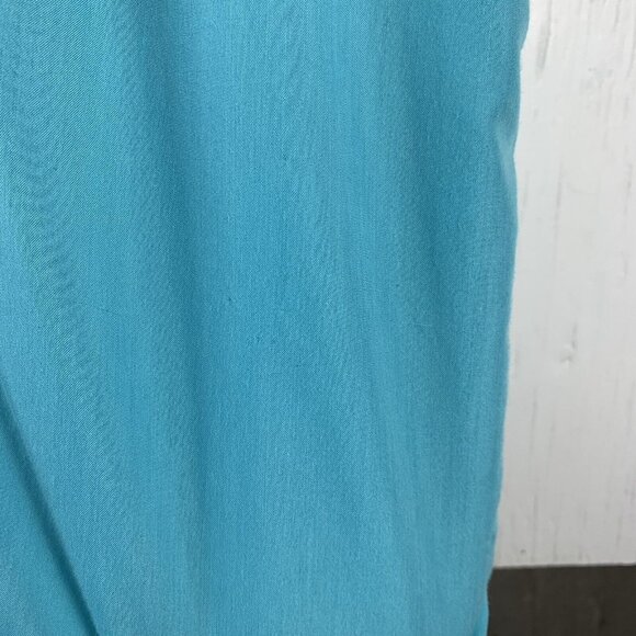 Vintage Mens Shirt Size 3X Light Blue Zip Front White Stitching Genuine Haband - Picture 5 of 6